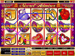 Secret Admirer 5 reel, 9 payline, 10 Coin Video Slot game