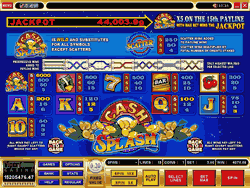 Cash Splash Progressive Video Slot