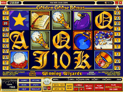 Golden Goose Winning Wizars Slots Screenshot