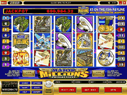 Major Millions 5 Reel, 15 Line, 1 coin Progressive Video Slot game
