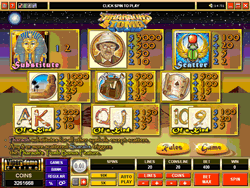 Pharaohs Tomb Video Slot Payscreen 1