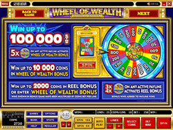 Wheel of Wealth Payscreen 1